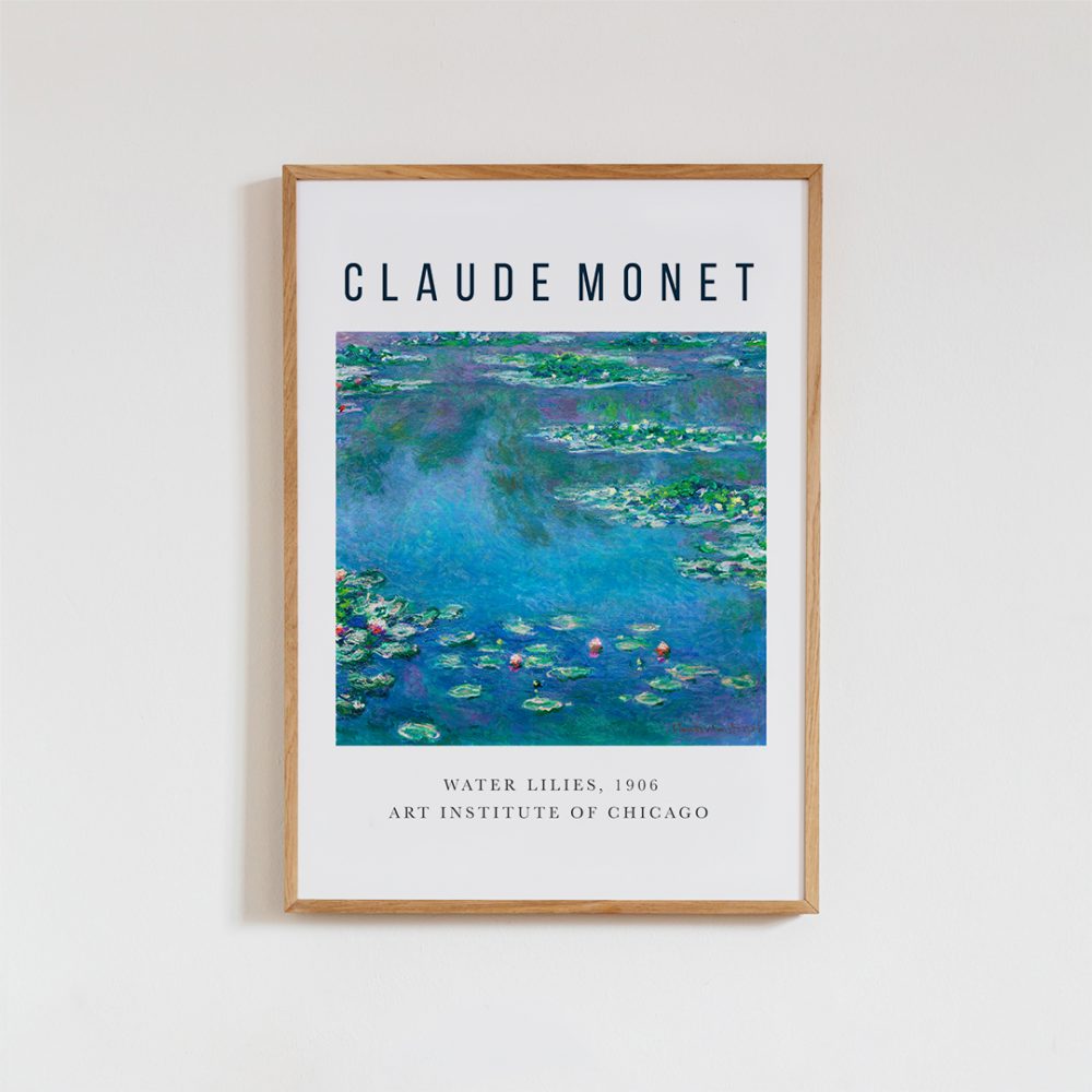 'Ausstellungsposter: Water Lilies' von Claude Monet