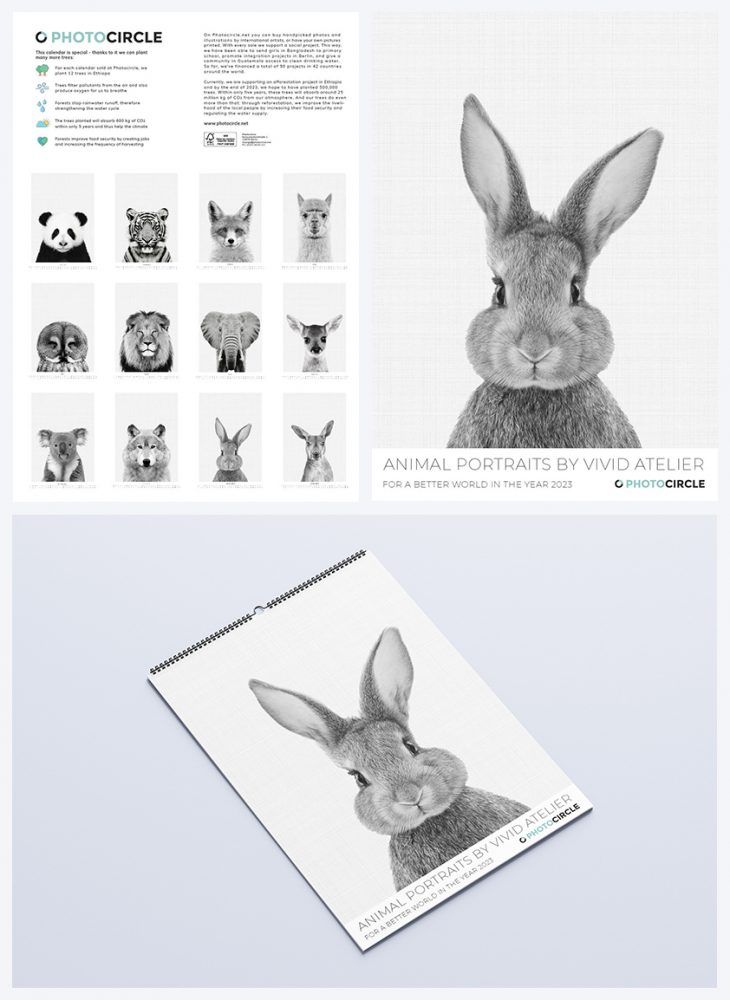 Fotokalender Animal Portraits von Vivid Atelier