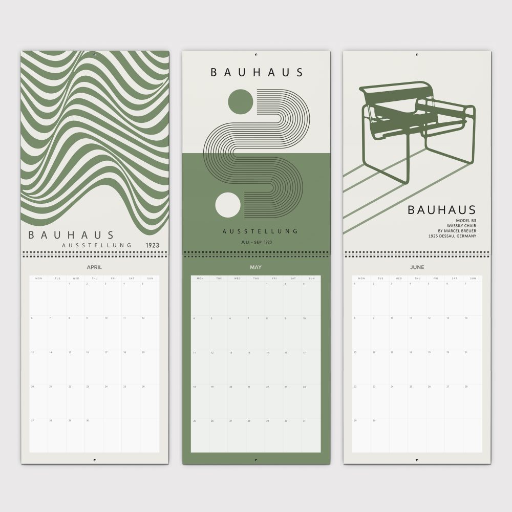 Spirit of Bauhaus Terminplaner & Klappkalender 2026