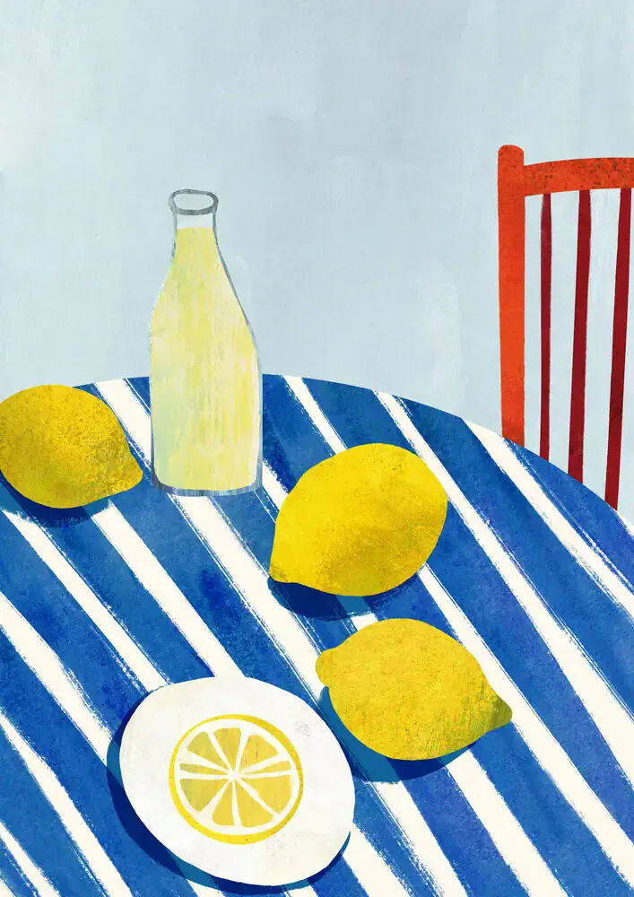 'Lemonade' - poster with summer vibes by Henry Rivers