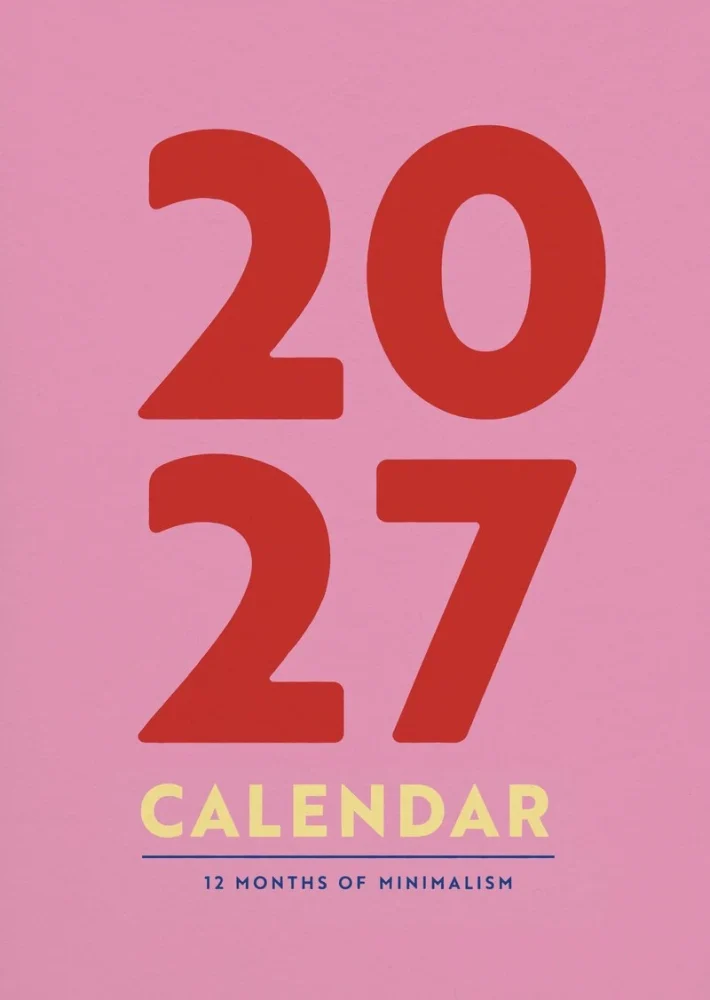 Moderner Minimalismus Terminplaner & Wandkalender 2027