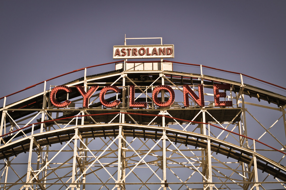 Achterbaan Coney Island - Fotokunst von Jens Nink