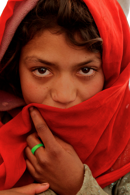 Christina Feldt - Flüchtlingsmaedchen à Kaboul