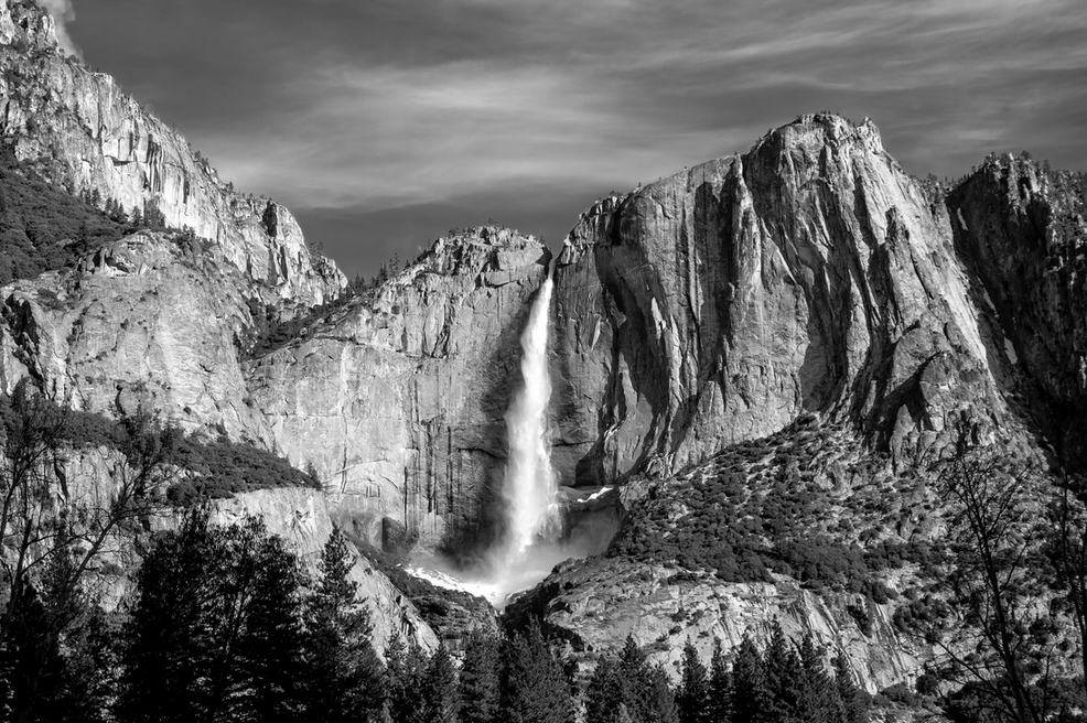 Yosemite Falls, VS - Fotokunst von Jörg Faisst
