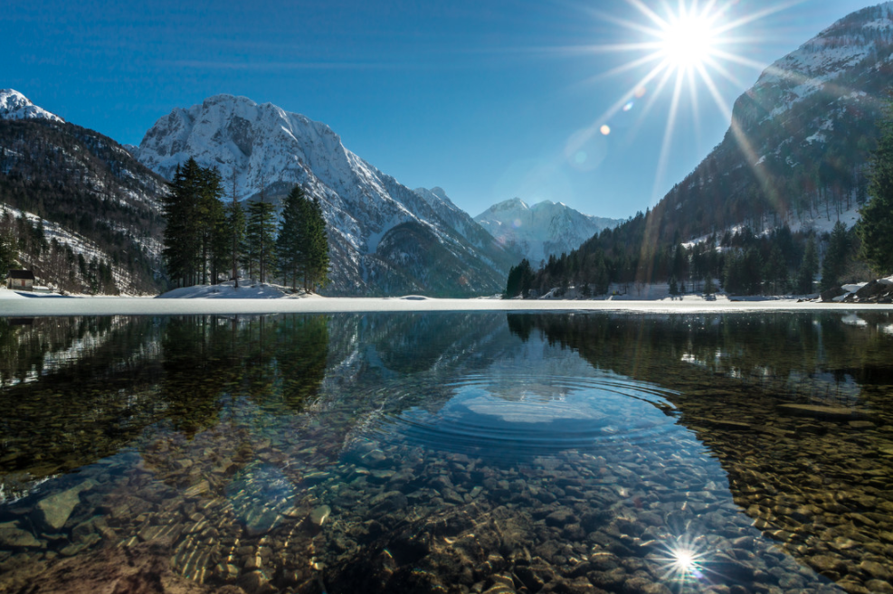 'Lago del Predil, Italië' - Fotokunst von Manuel Ferlitsch