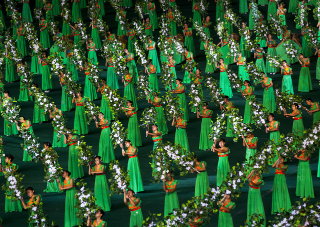 Juegos masivos de Arirang en Pyongyang, Corea del Norte de Eric Lafforgue