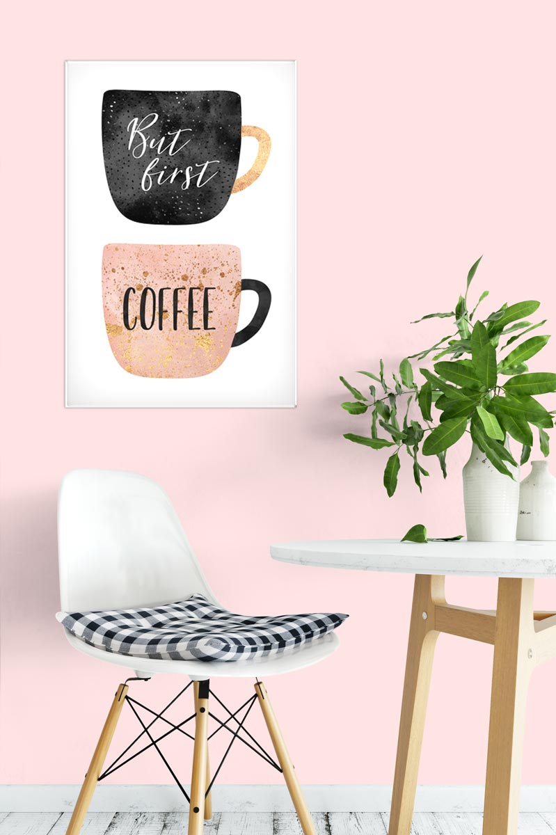 Pretty Coffee Cups van Elisabeth Fredriksson - Acrylglasbilder für die Küche